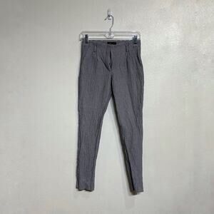 Mango MNG Blue Striped Suit Pants Sz 2